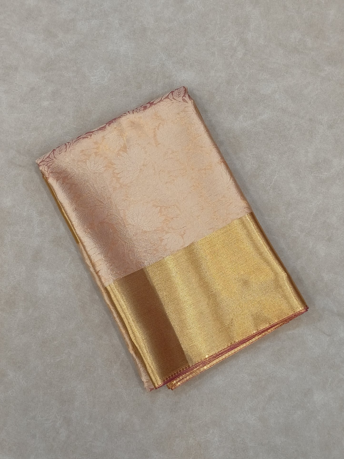 Nita Ambani Inspired Orange Tissue Silk Saree