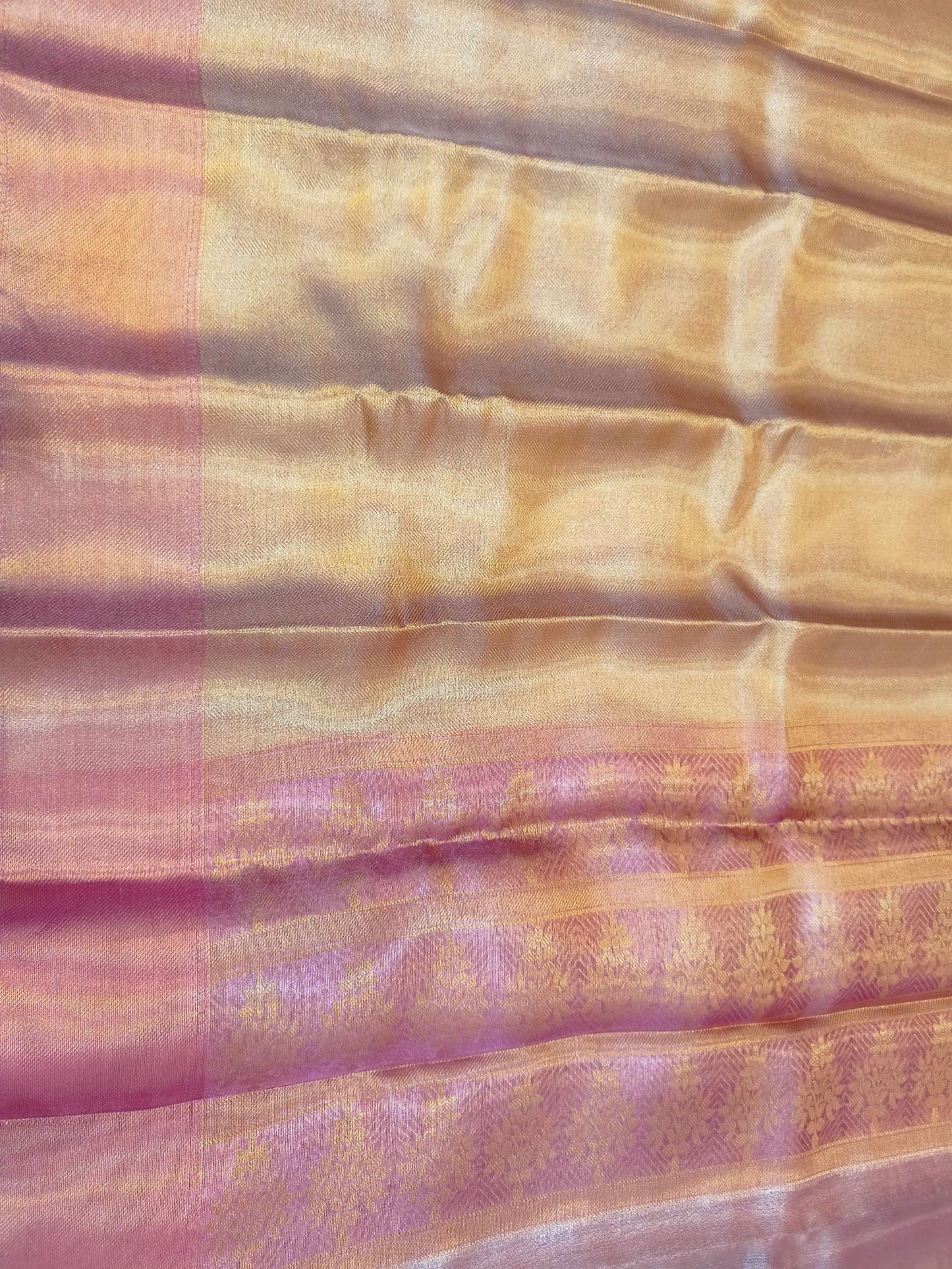 Jyotika Inspired Pink Tissue Silk Saree