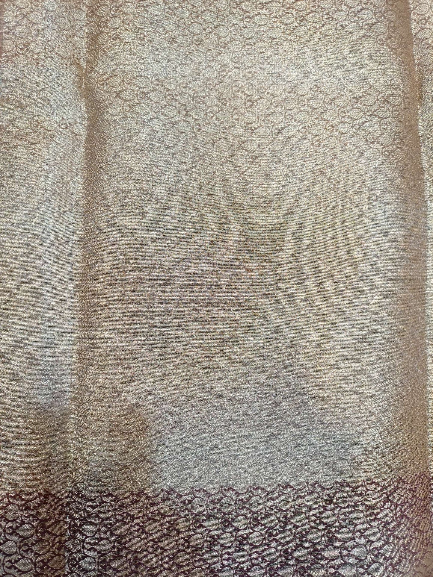 Maroon Dupion Boota Border Banarasi Saree