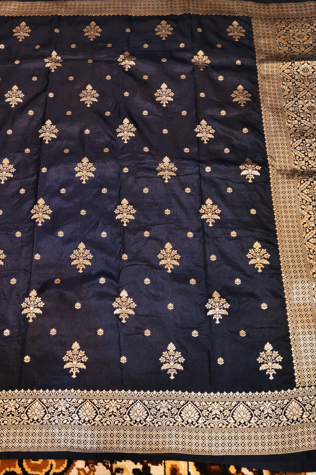 navy lue dola flat open