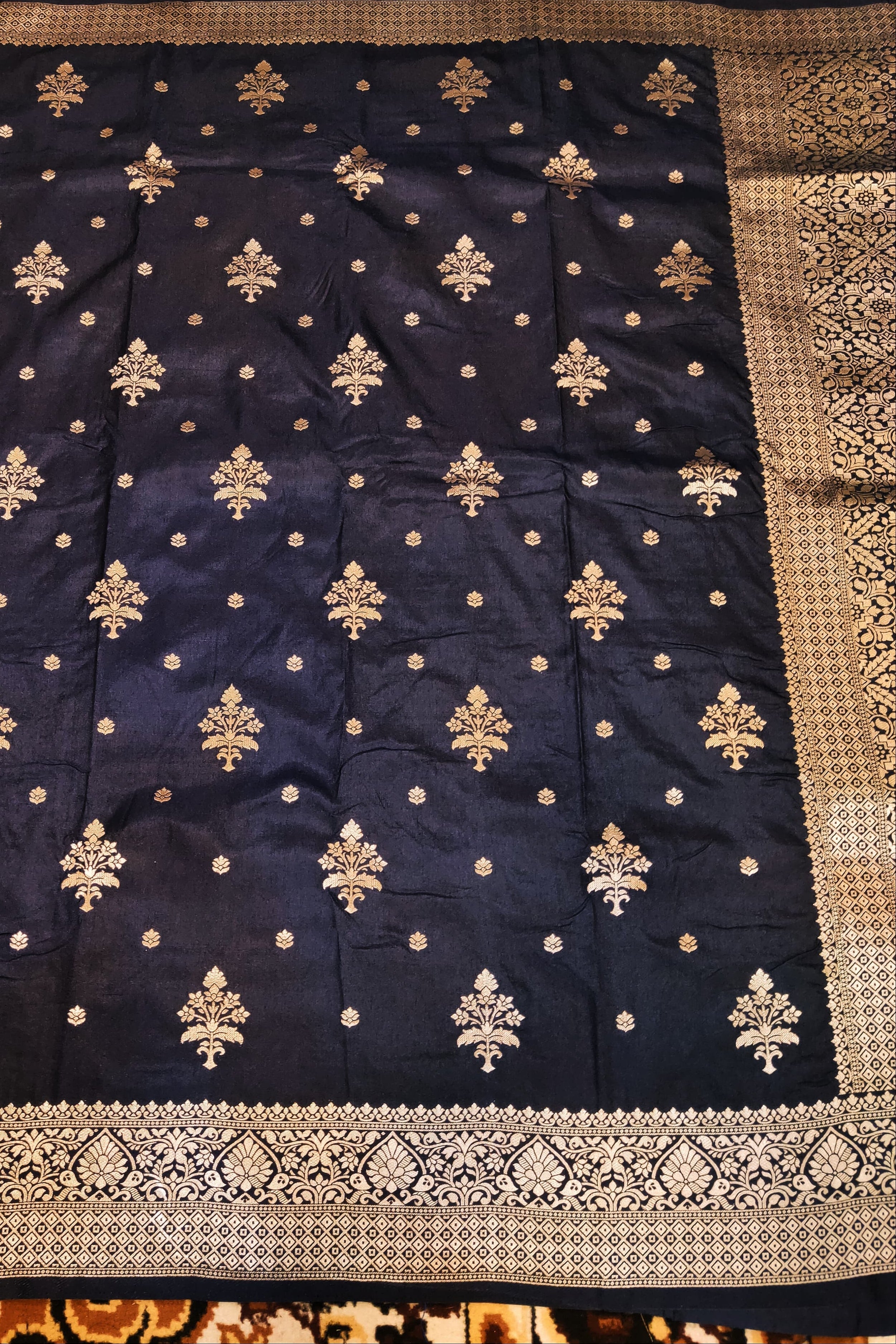 navy lue dola flat open