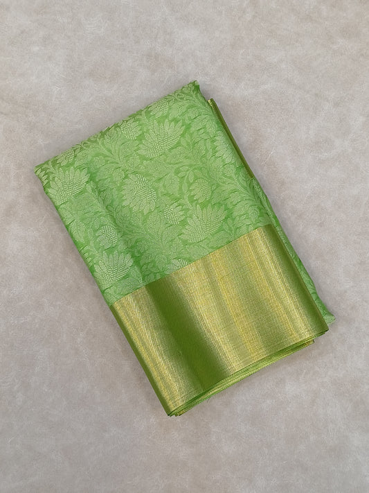 Nita Ambani Inspired Green Tissue Silk Saree