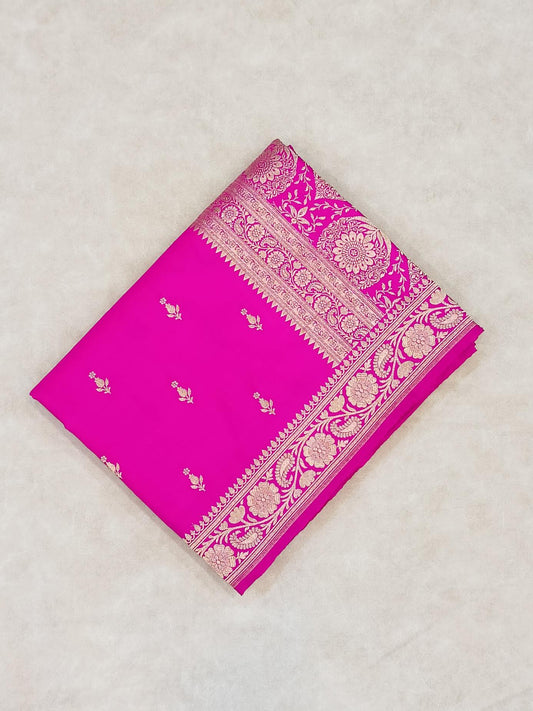 Baby Pink Mashru Katan Silk
