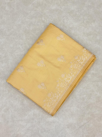 Yellow Mashru Katan Silk