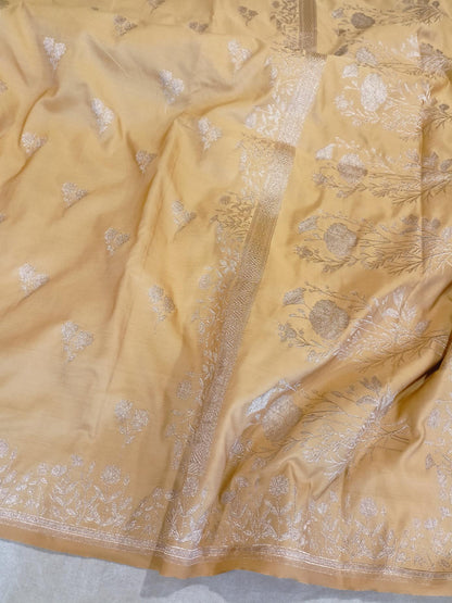 Yellow Mashru Katan Silk