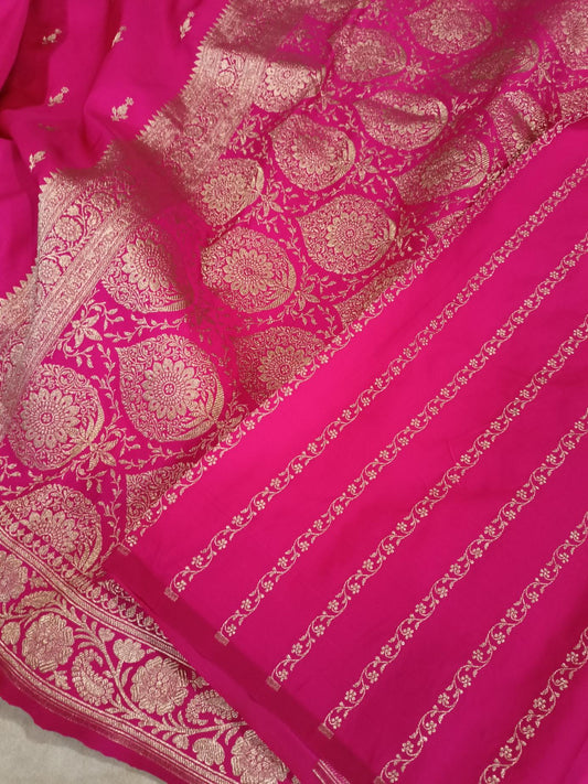 Baby Pink Mashru Katan Silk