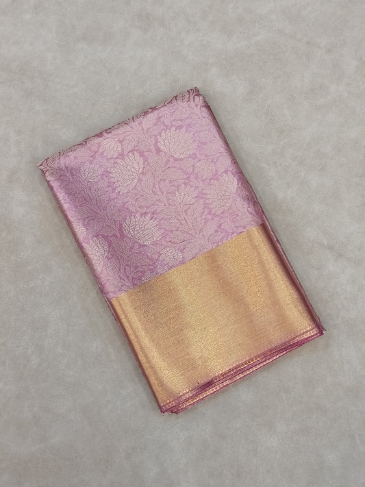 Nita Ambani Inspired Pink Tissue Silk Saree